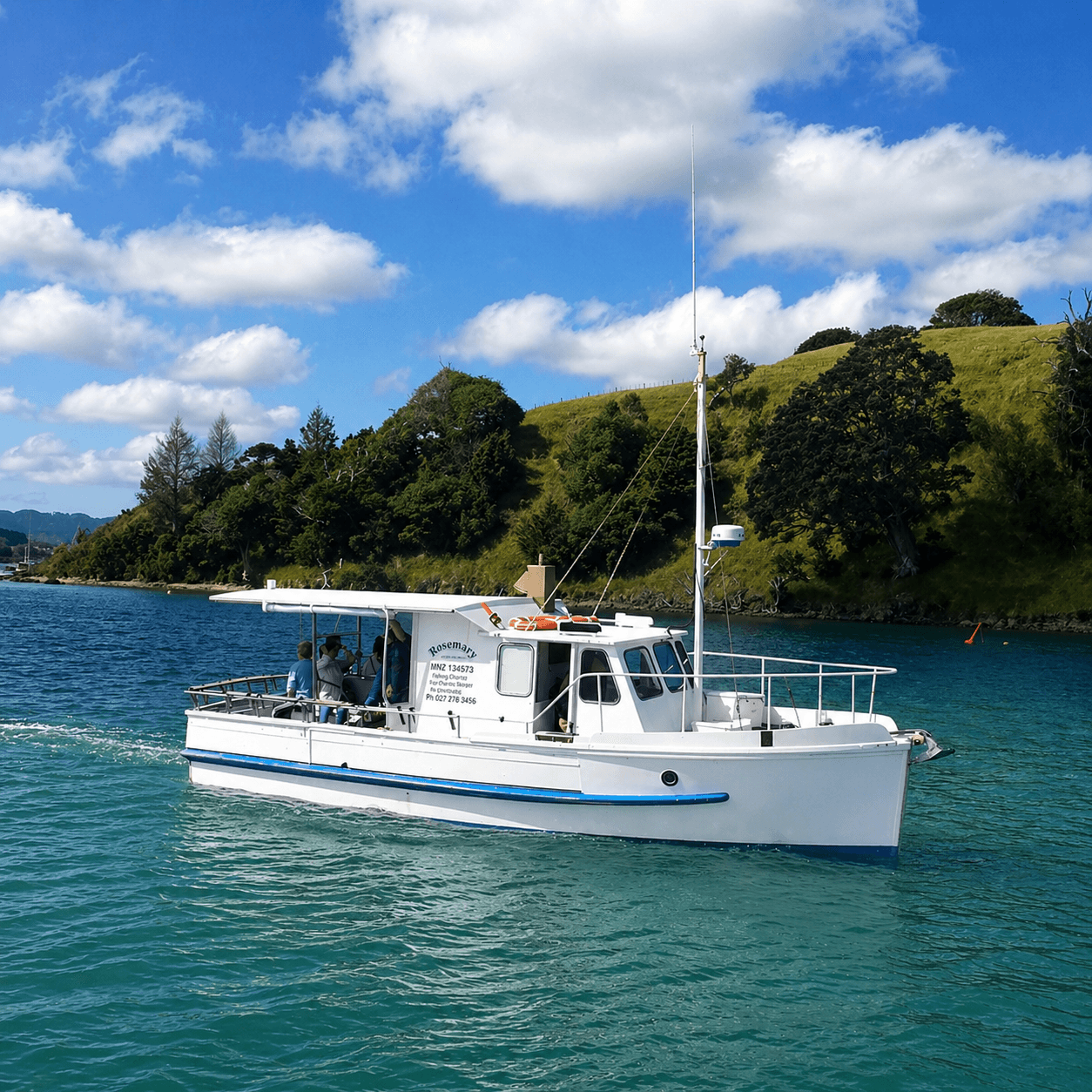 Rosemary cruising from Gulf Harbour